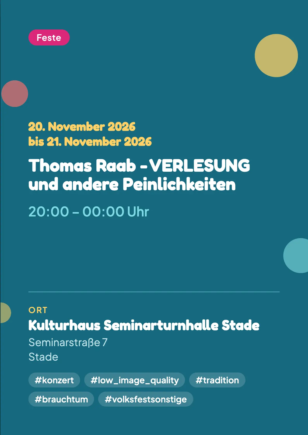 Veranstaltungsflyer