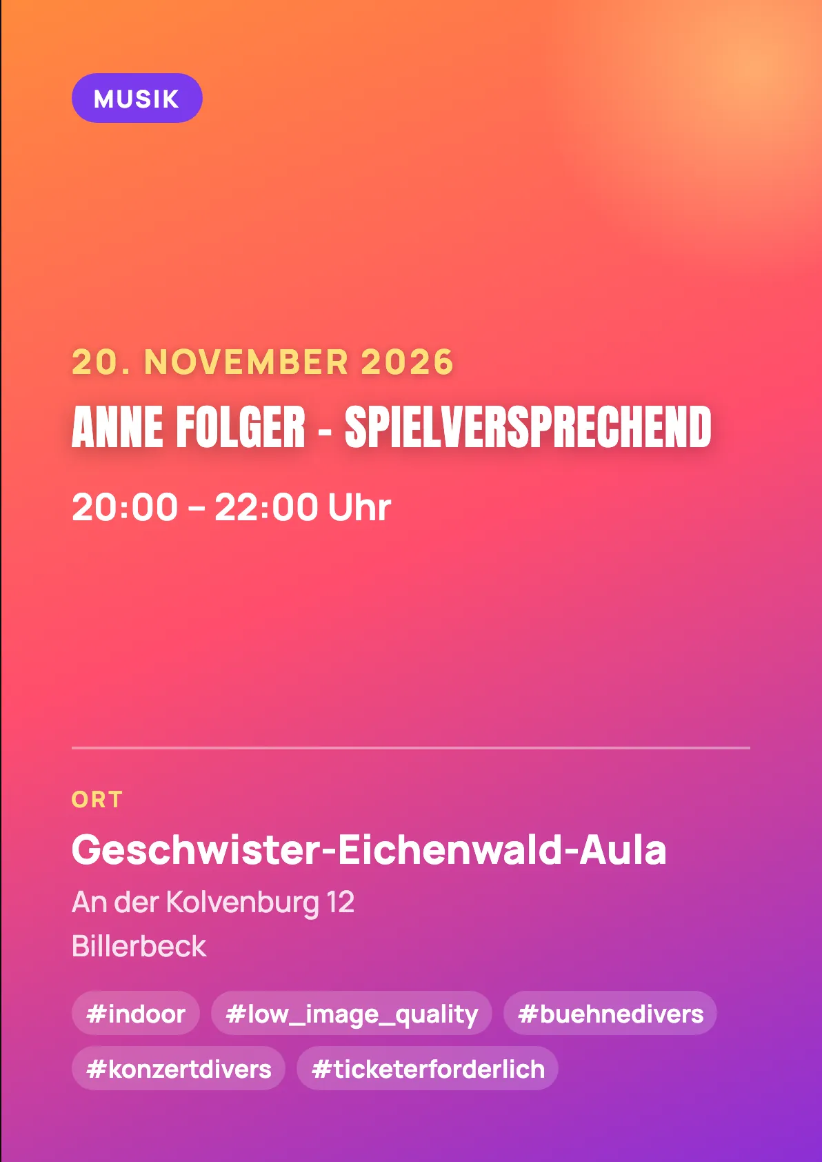 Veranstaltungsflyer