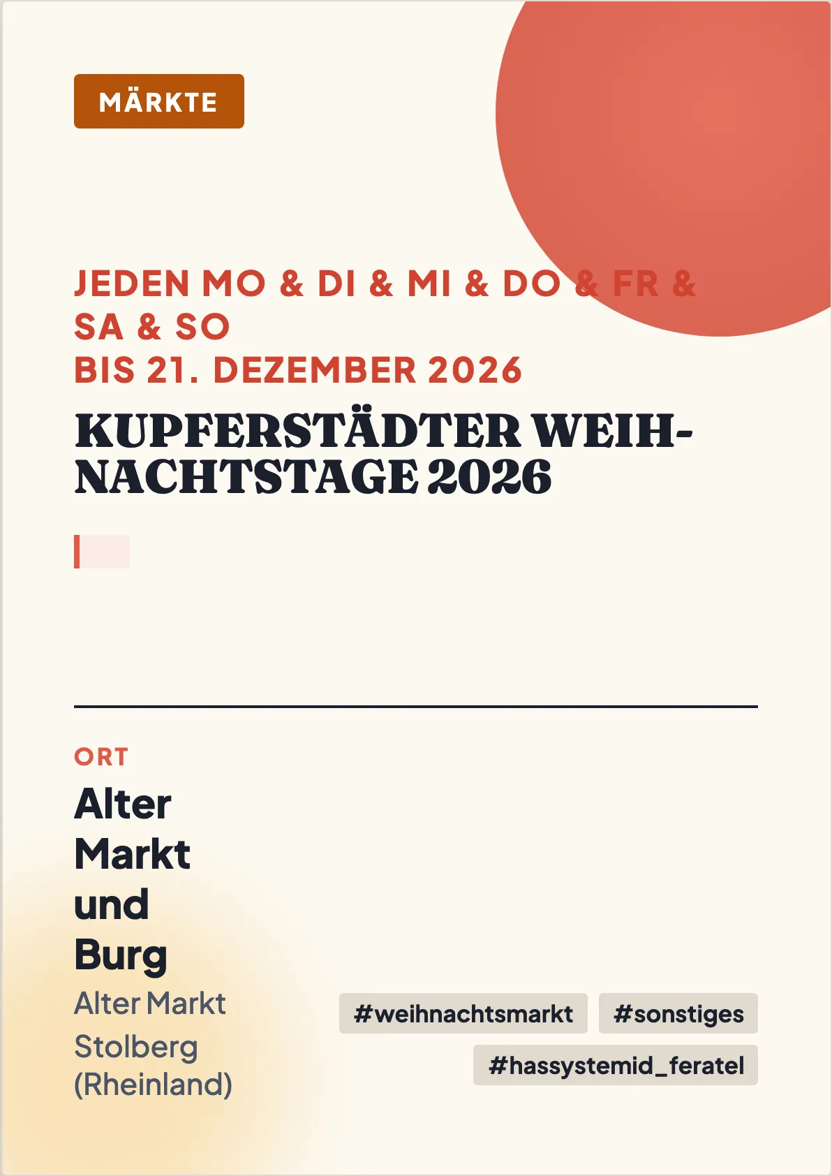 Veranstaltungsflyer