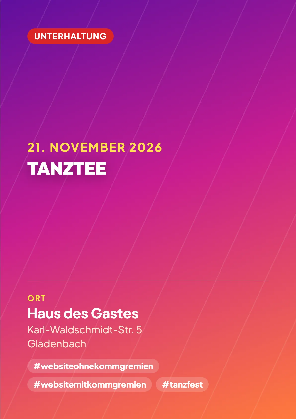 Veranstaltungsflyer