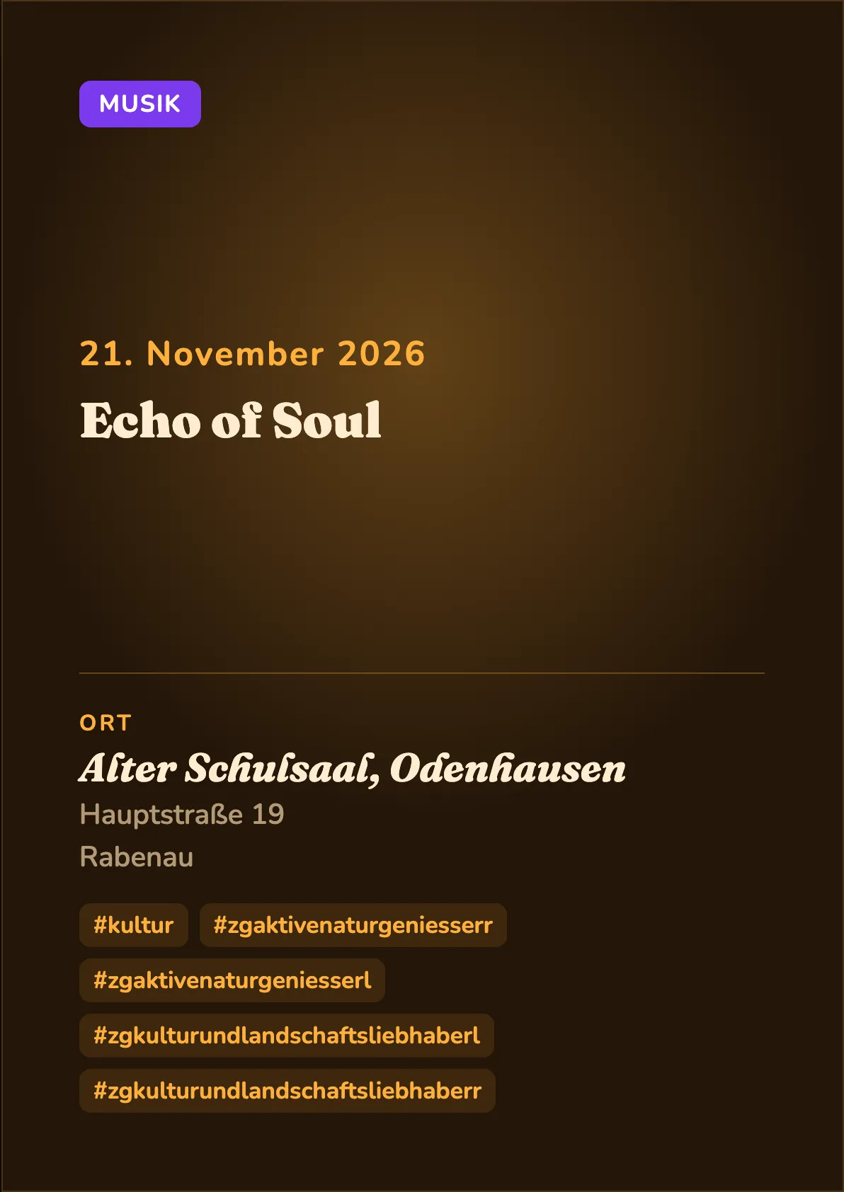 Veranstaltungsflyer