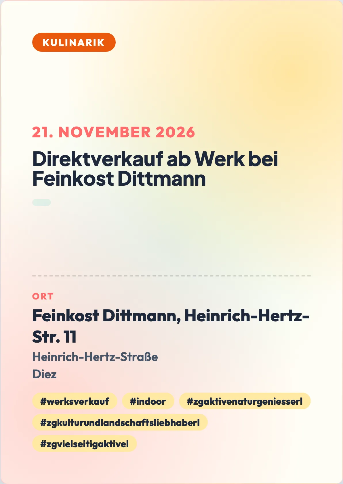 Veranstaltungsflyer