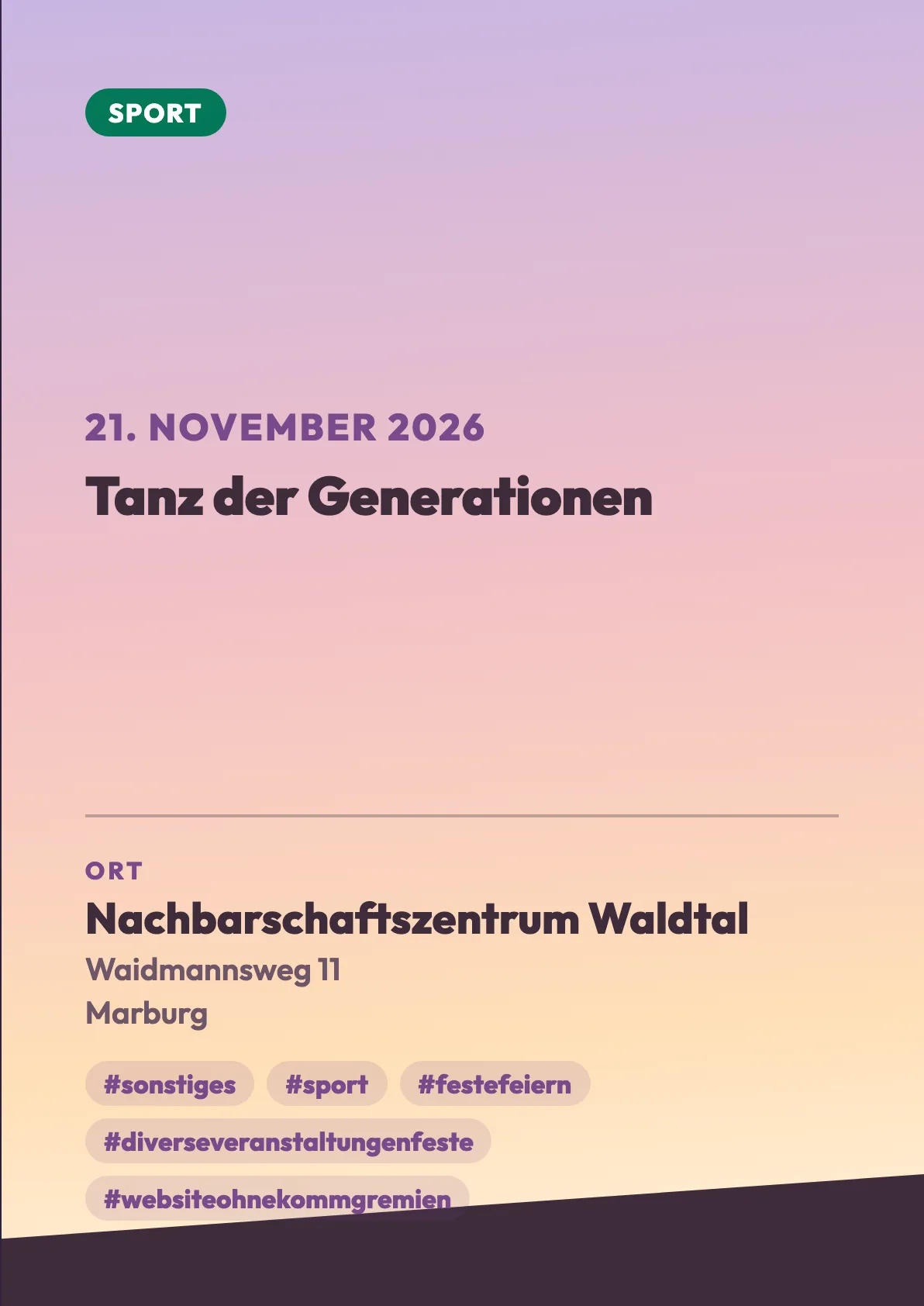 Veranstaltungsflyer