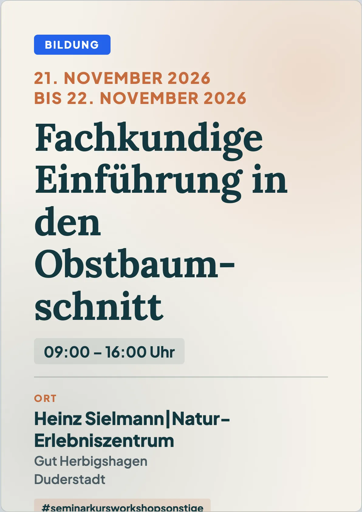 Veranstaltungsflyer