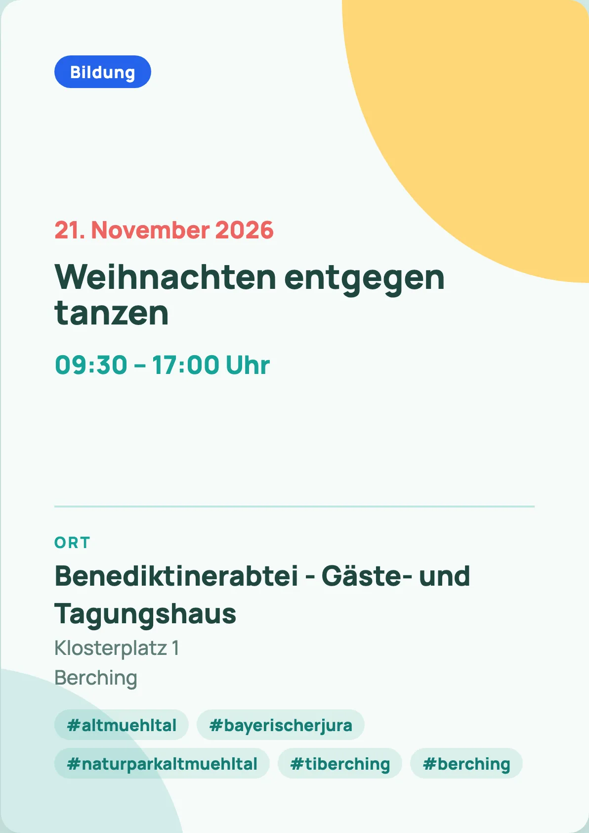 Veranstaltungsflyer