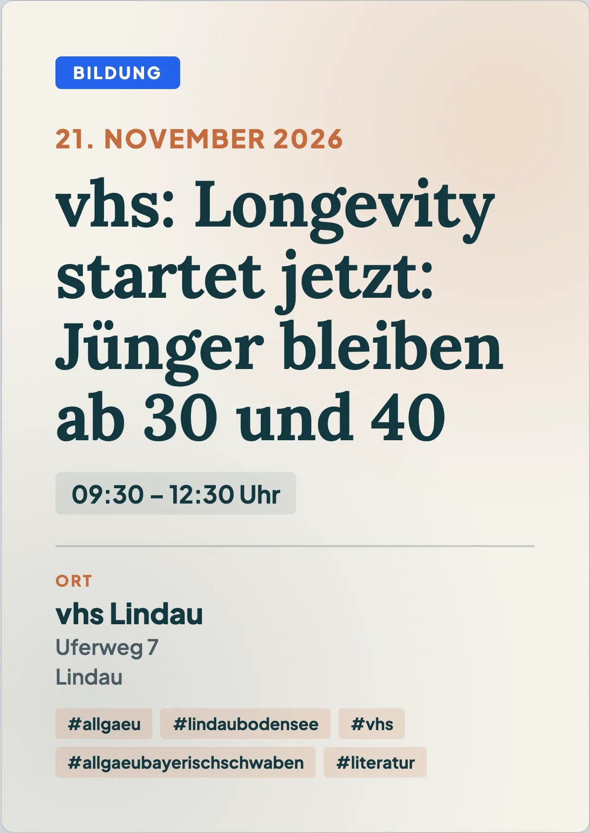 Veranstaltungsflyer