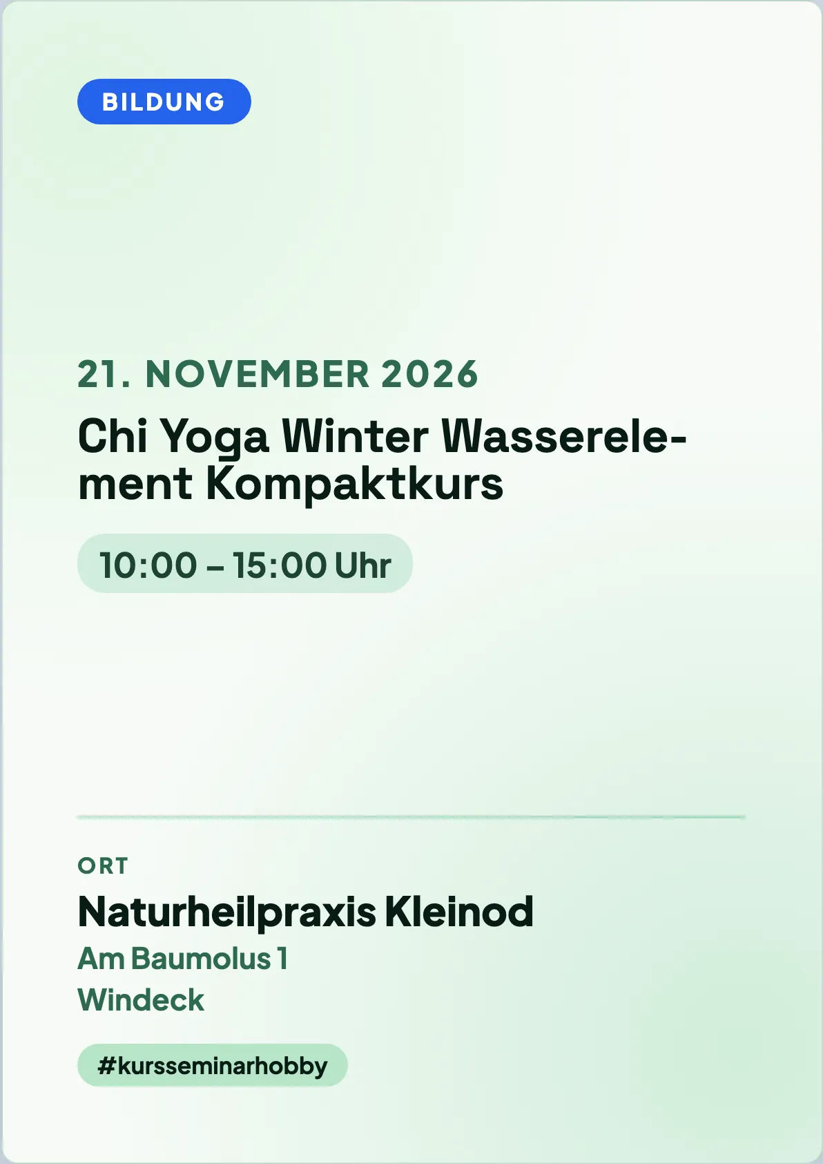 Veranstaltungsflyer
