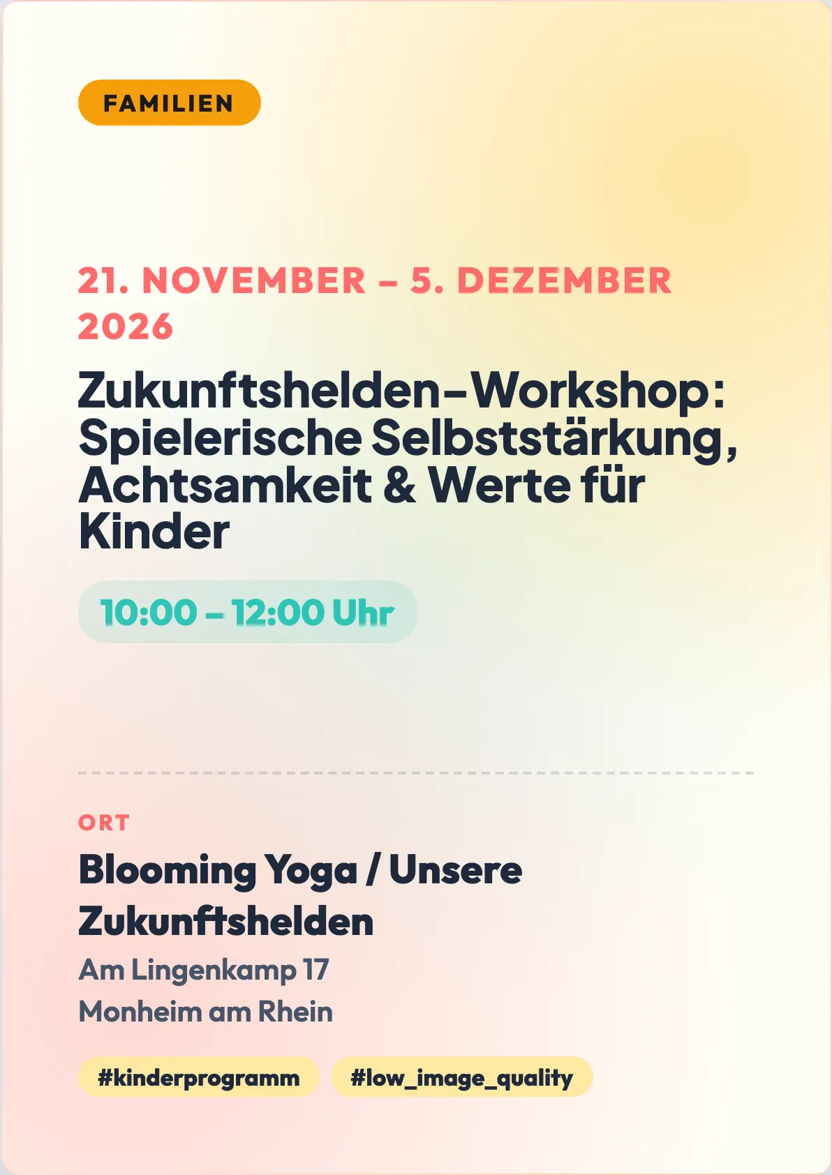 Veranstaltungsflyer