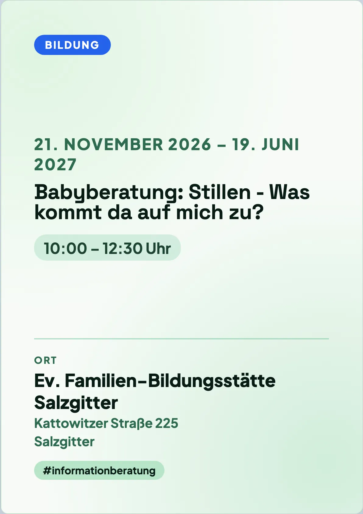 Veranstaltungsflyer