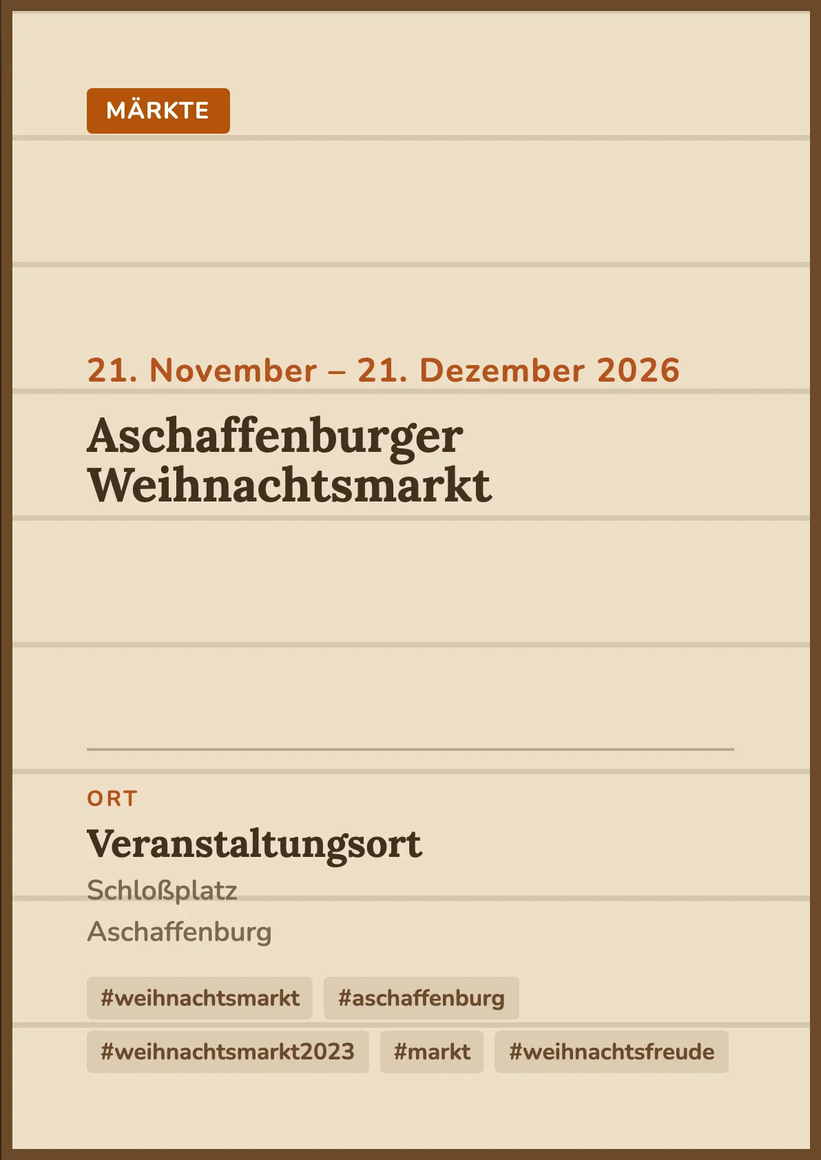 Veranstaltungsflyer