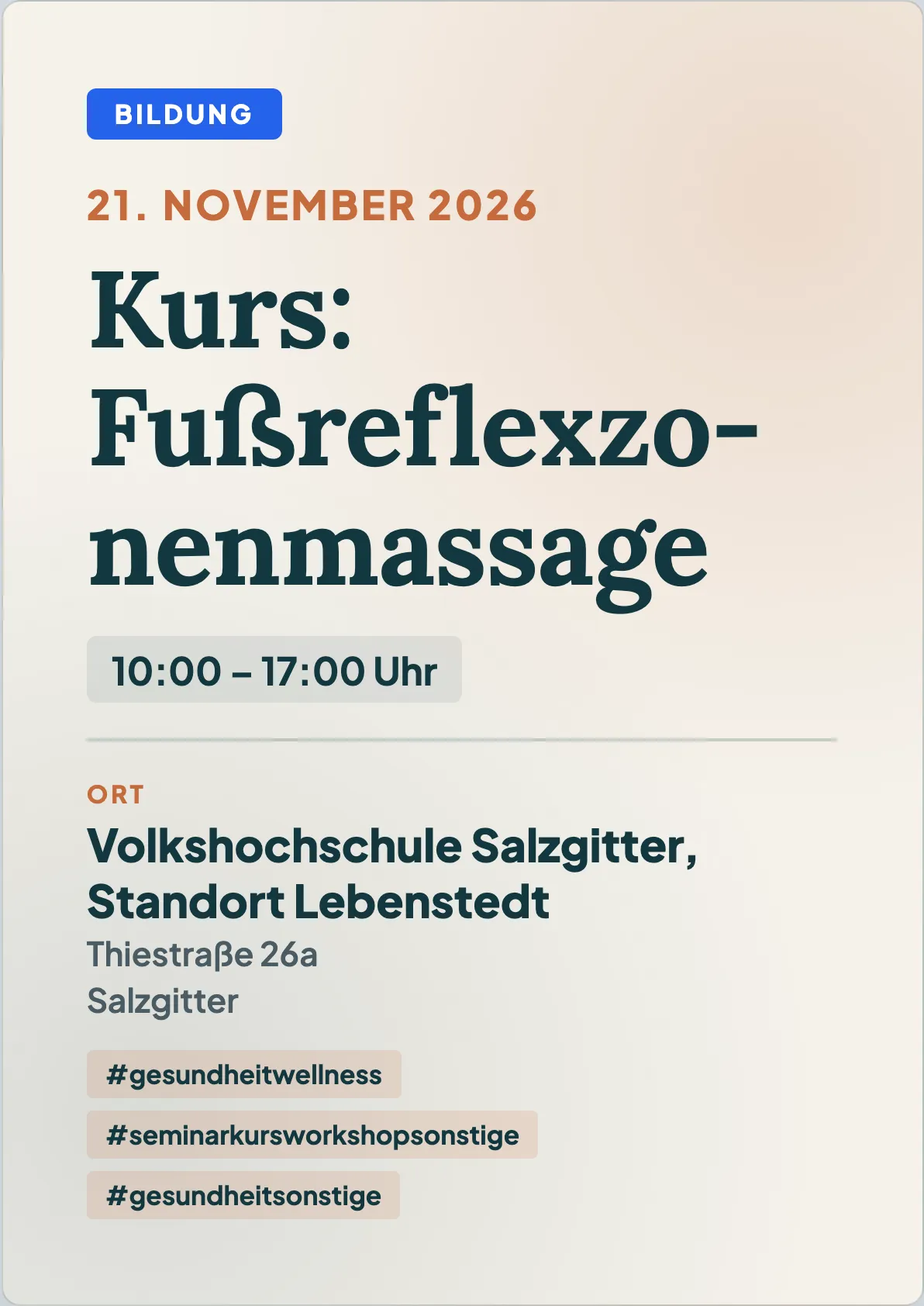 Veranstaltungsflyer