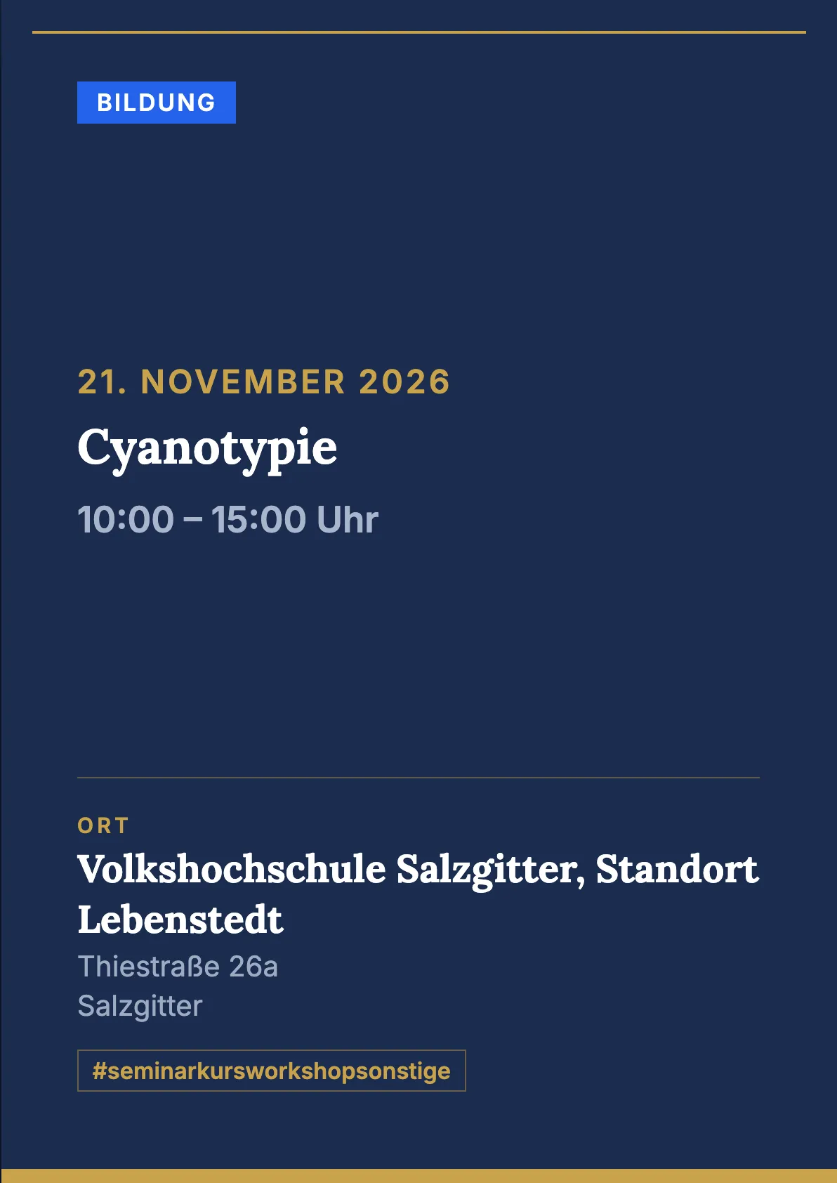Veranstaltungsflyer