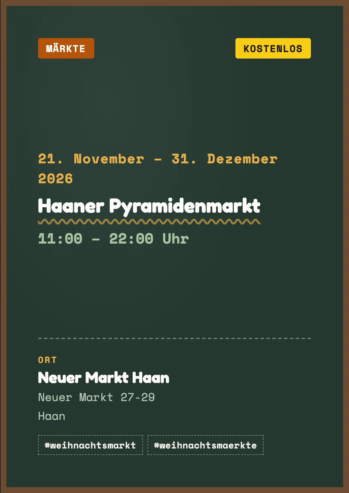 Veranstaltungsflyer