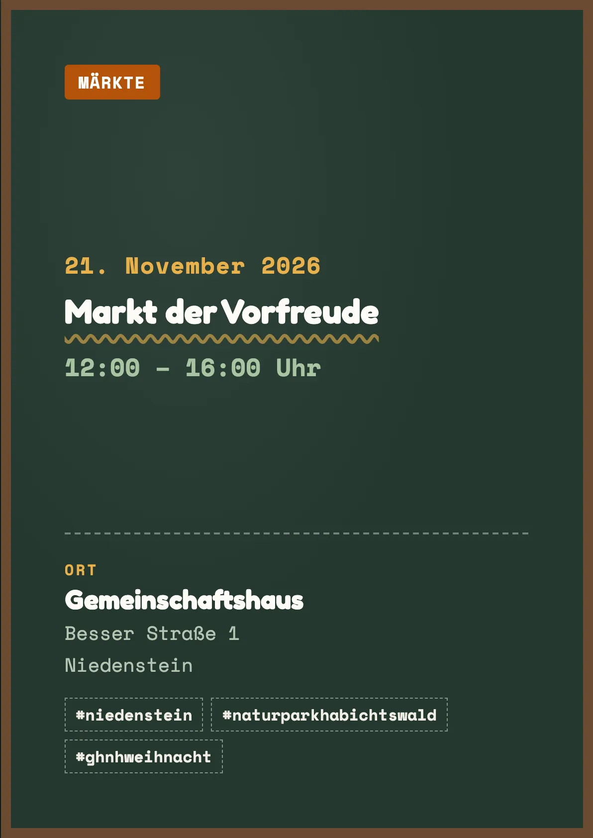 Veranstaltungsflyer