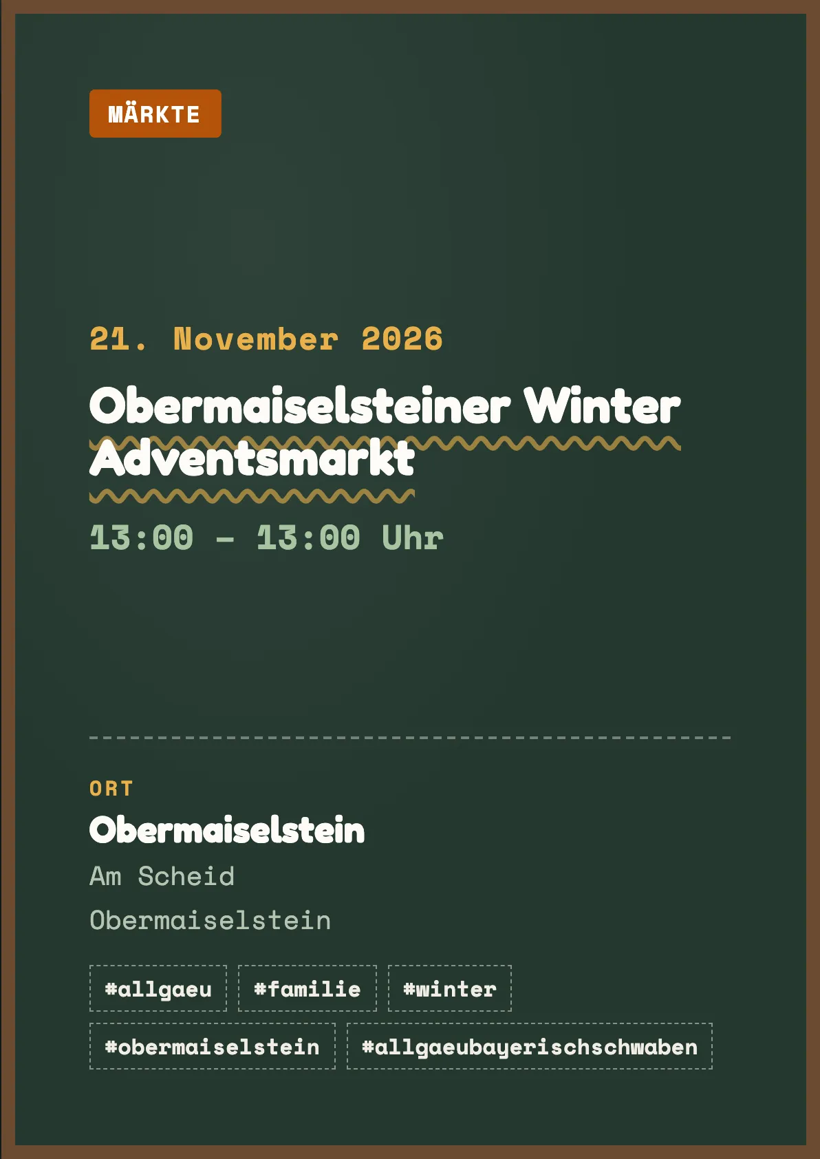 Veranstaltungsflyer