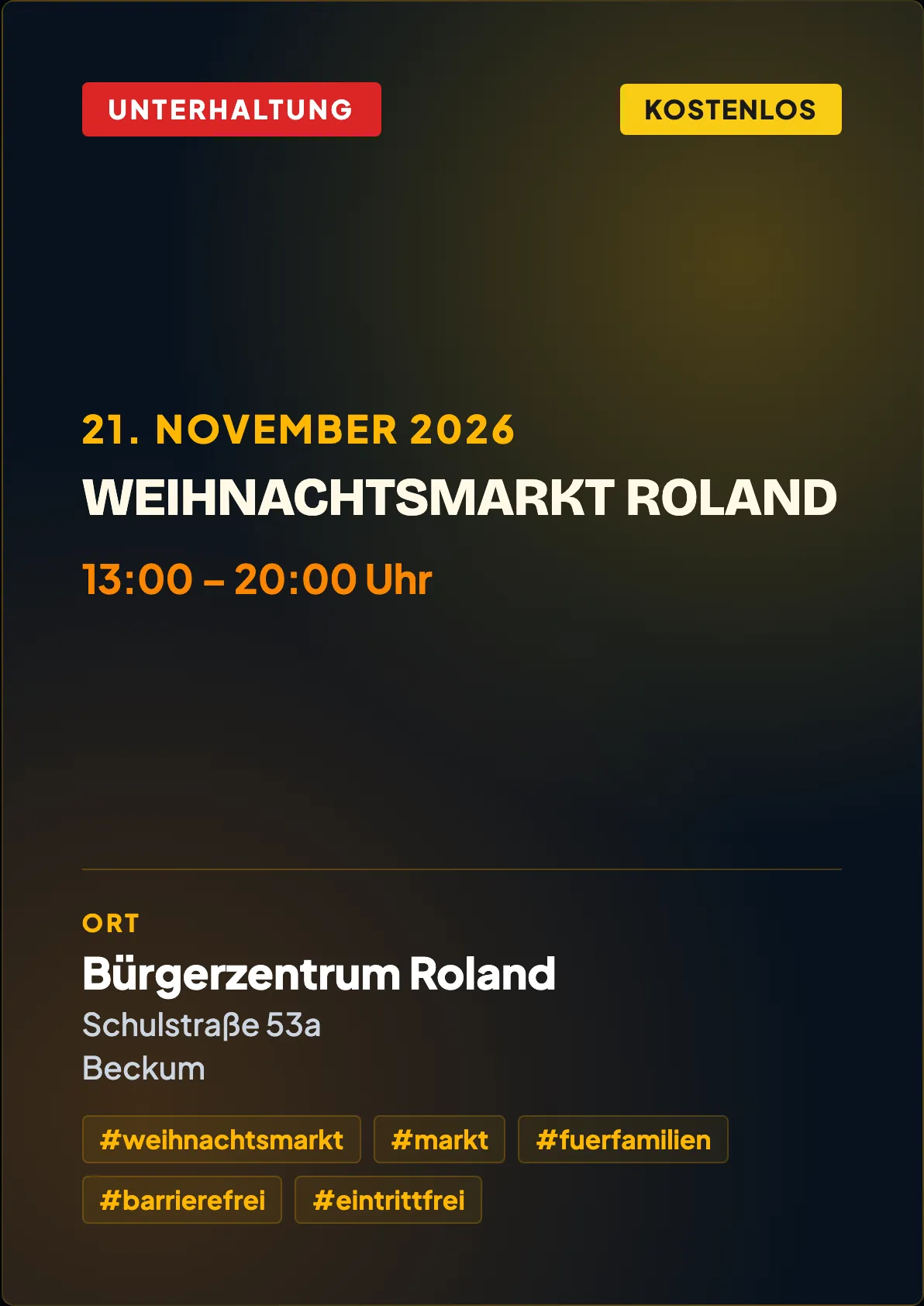 Veranstaltungsflyer