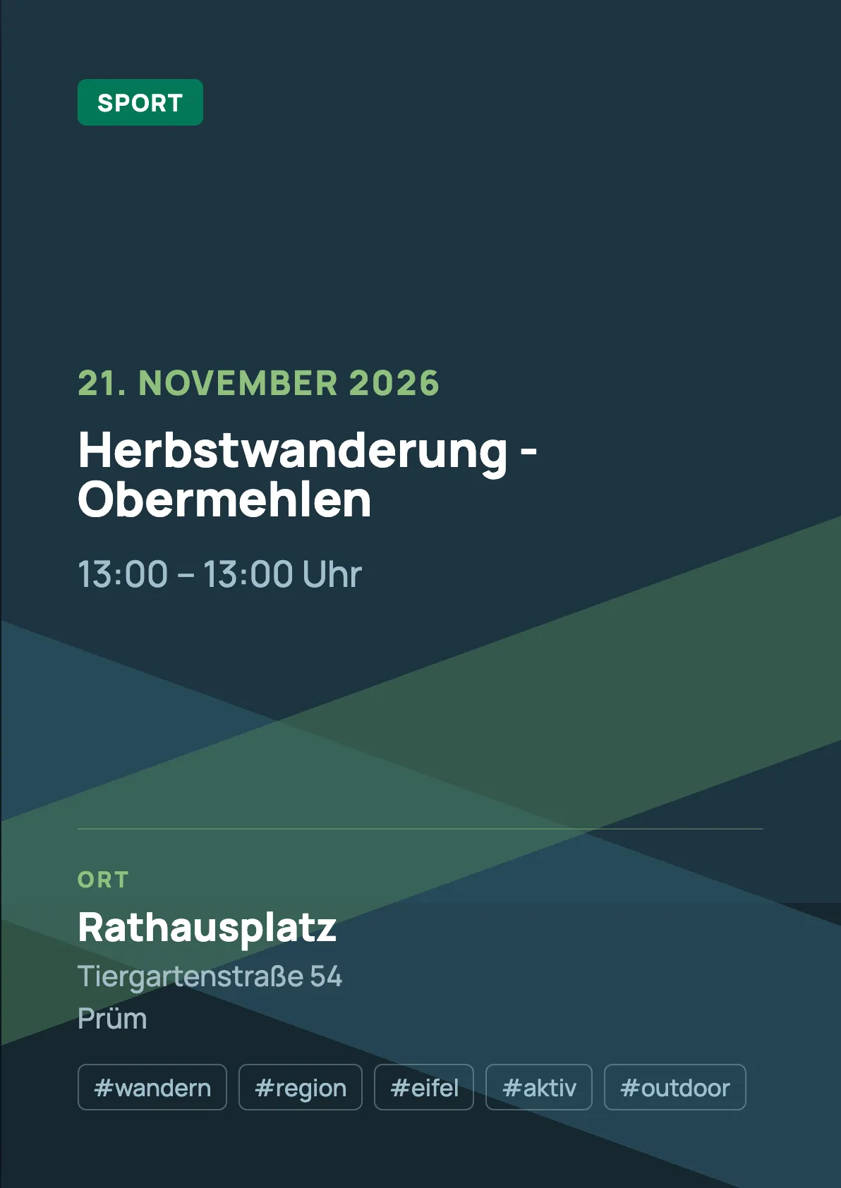 Veranstaltungsflyer