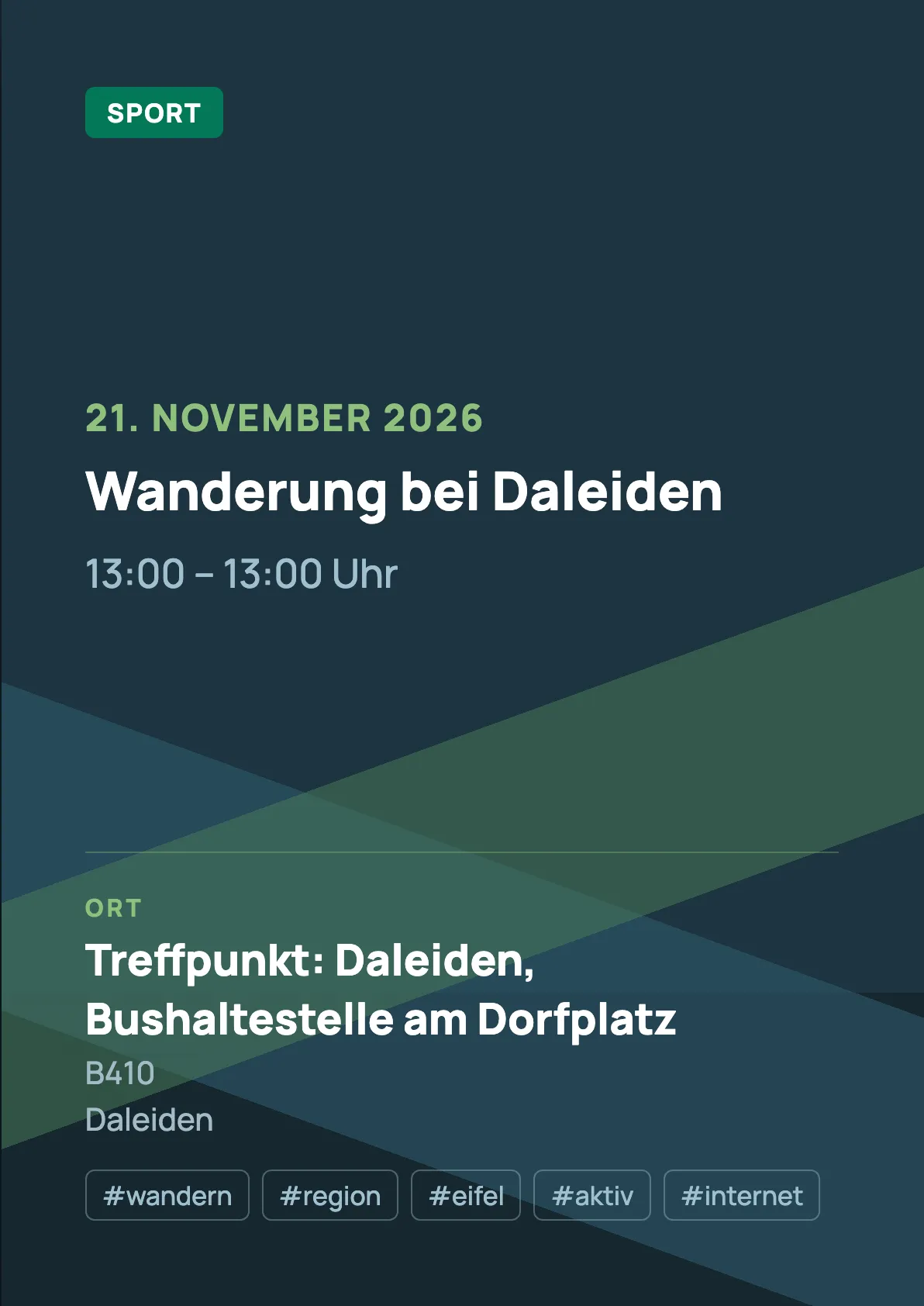 Veranstaltungsflyer