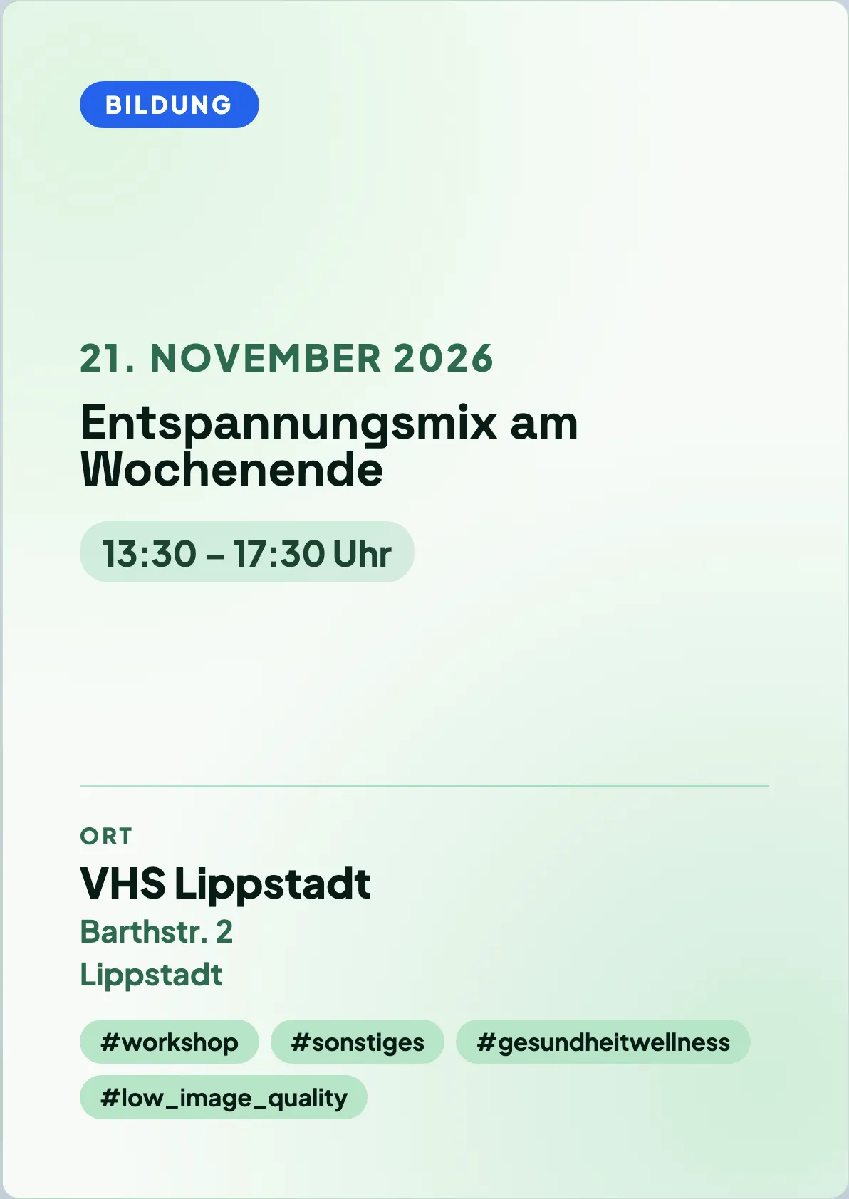 Veranstaltungsflyer