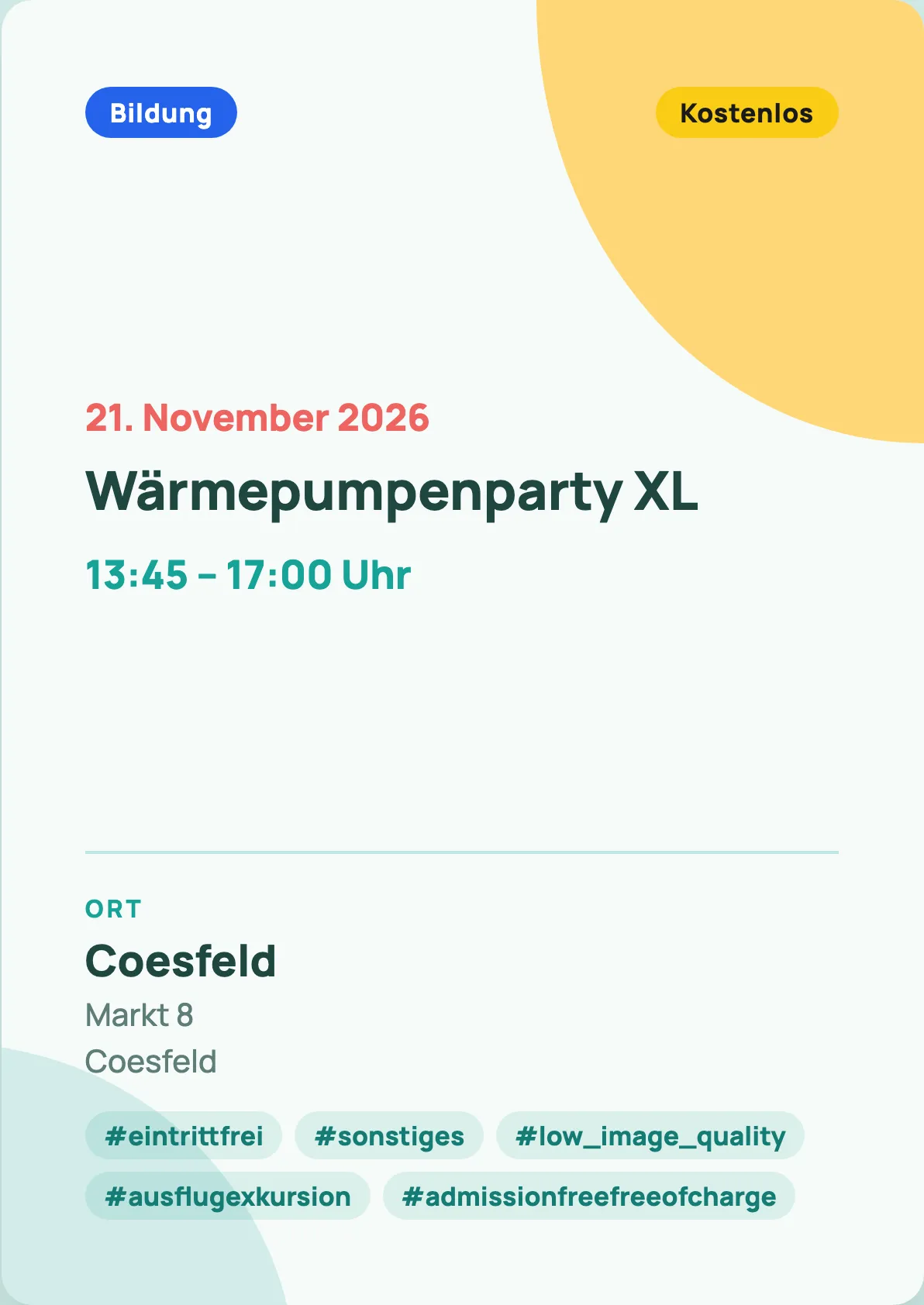 Veranstaltungsflyer
