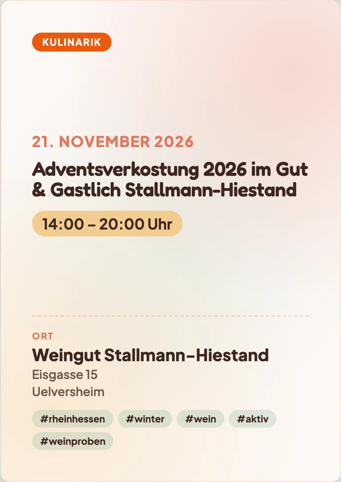Veranstaltungsflyer