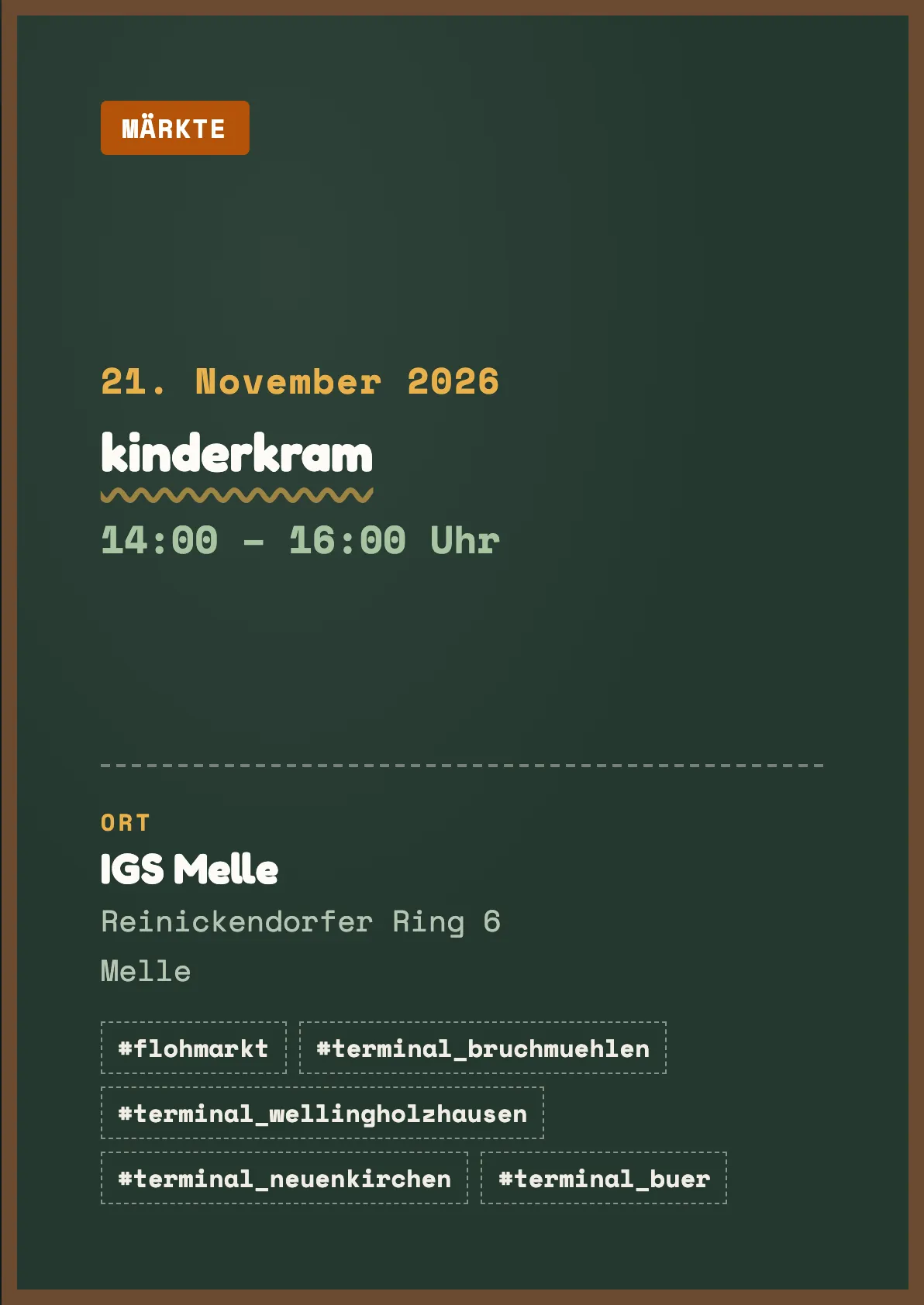 Veranstaltungsflyer