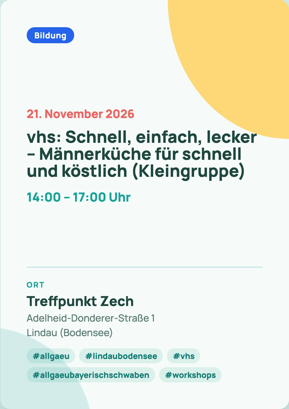 Veranstaltungsflyer