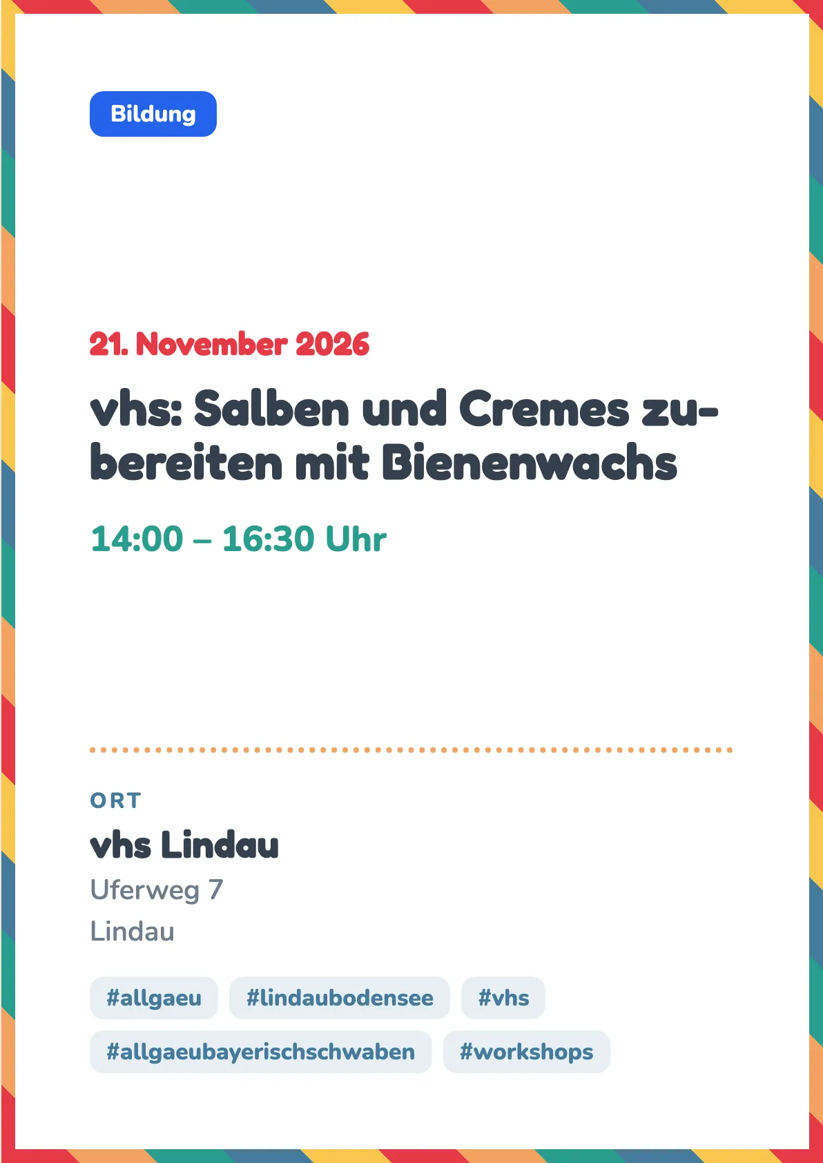 Veranstaltungsflyer