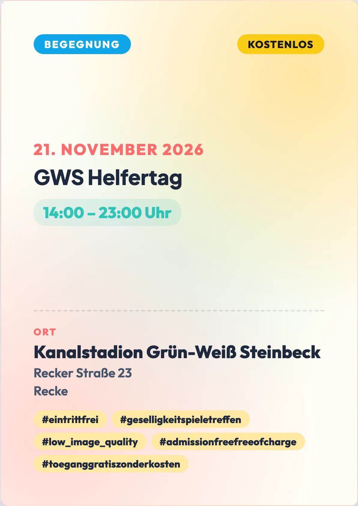 Veranstaltungsflyer