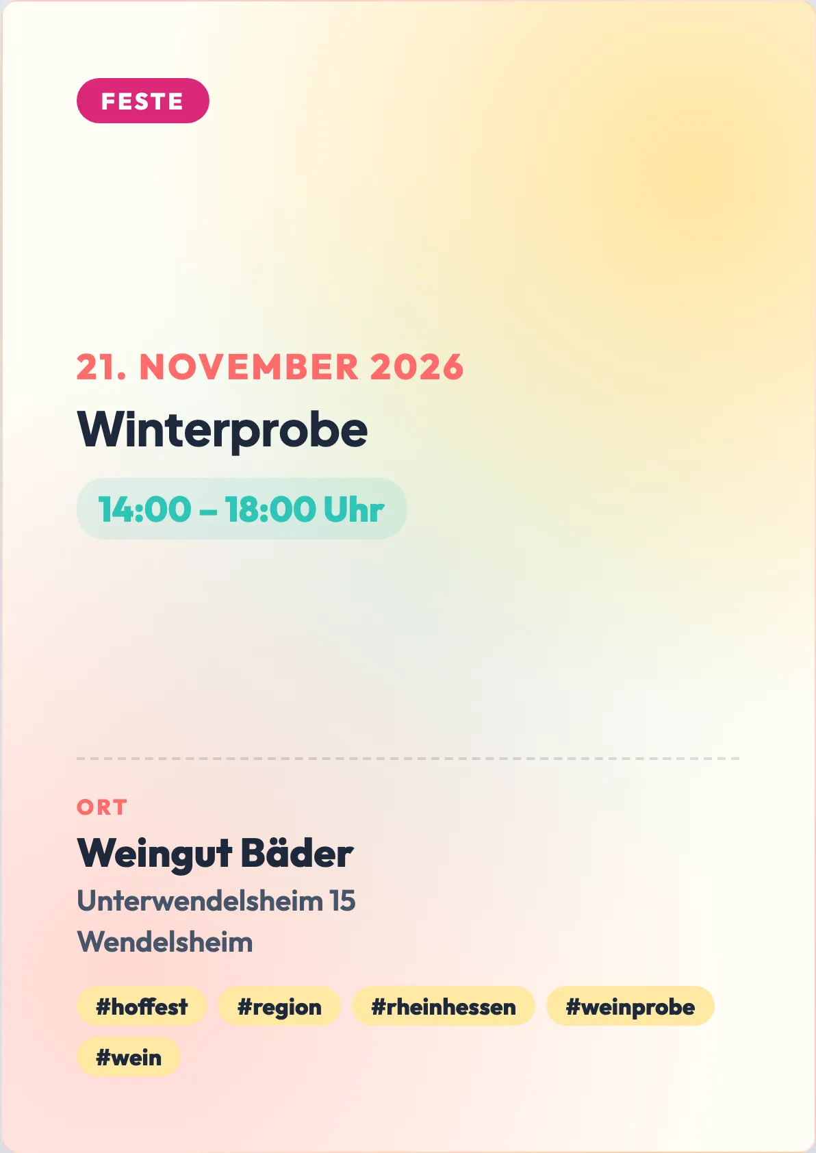 Veranstaltungsflyer