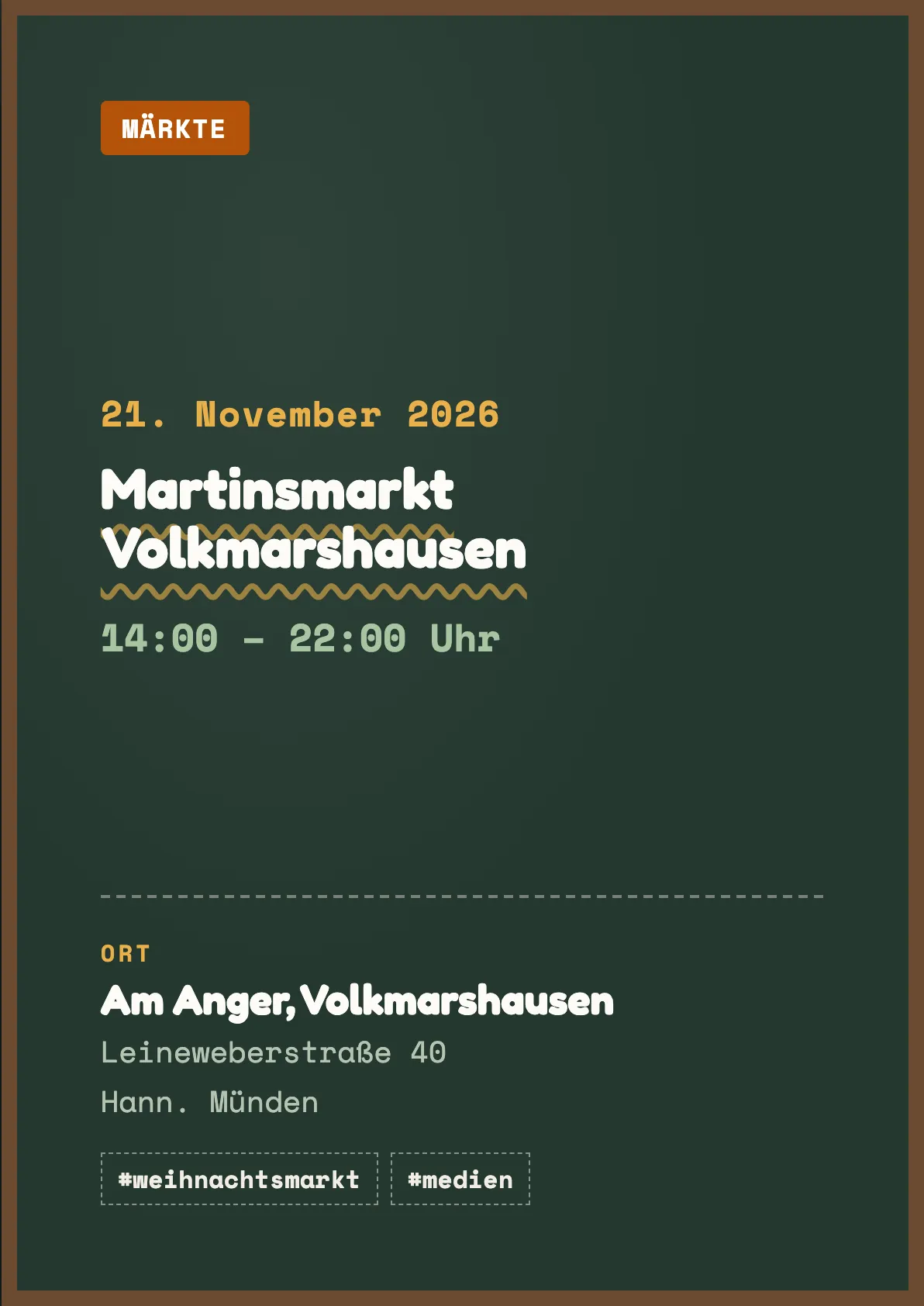 Veranstaltungsflyer