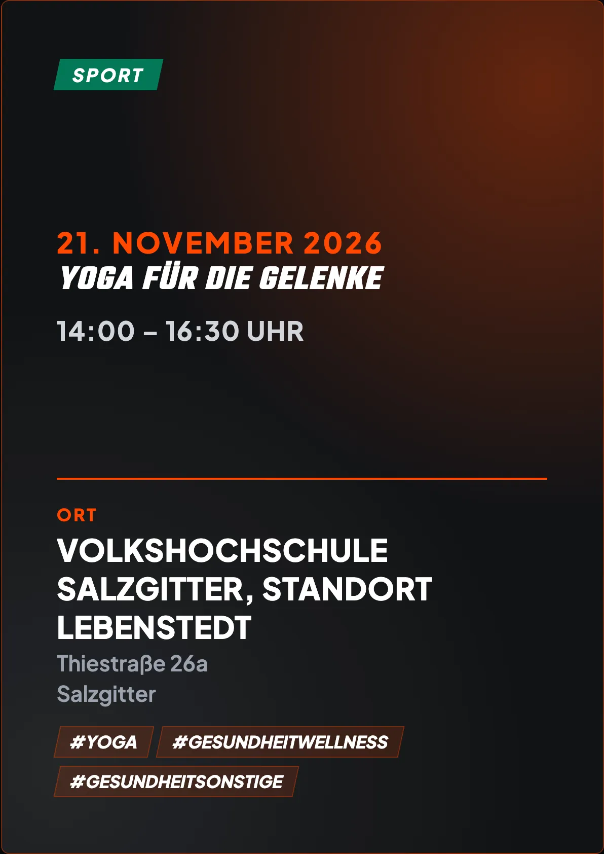 Veranstaltungsflyer