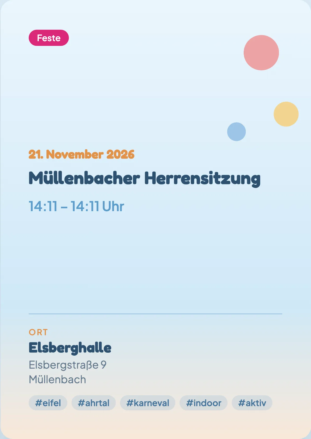 Veranstaltungsflyer