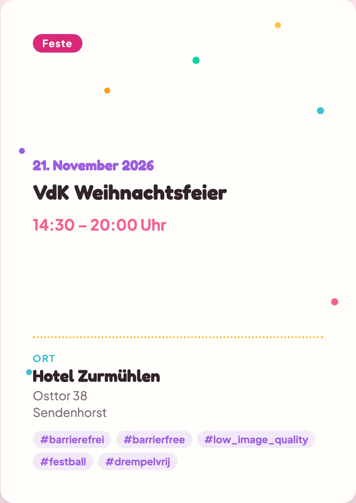 Veranstaltungsflyer
