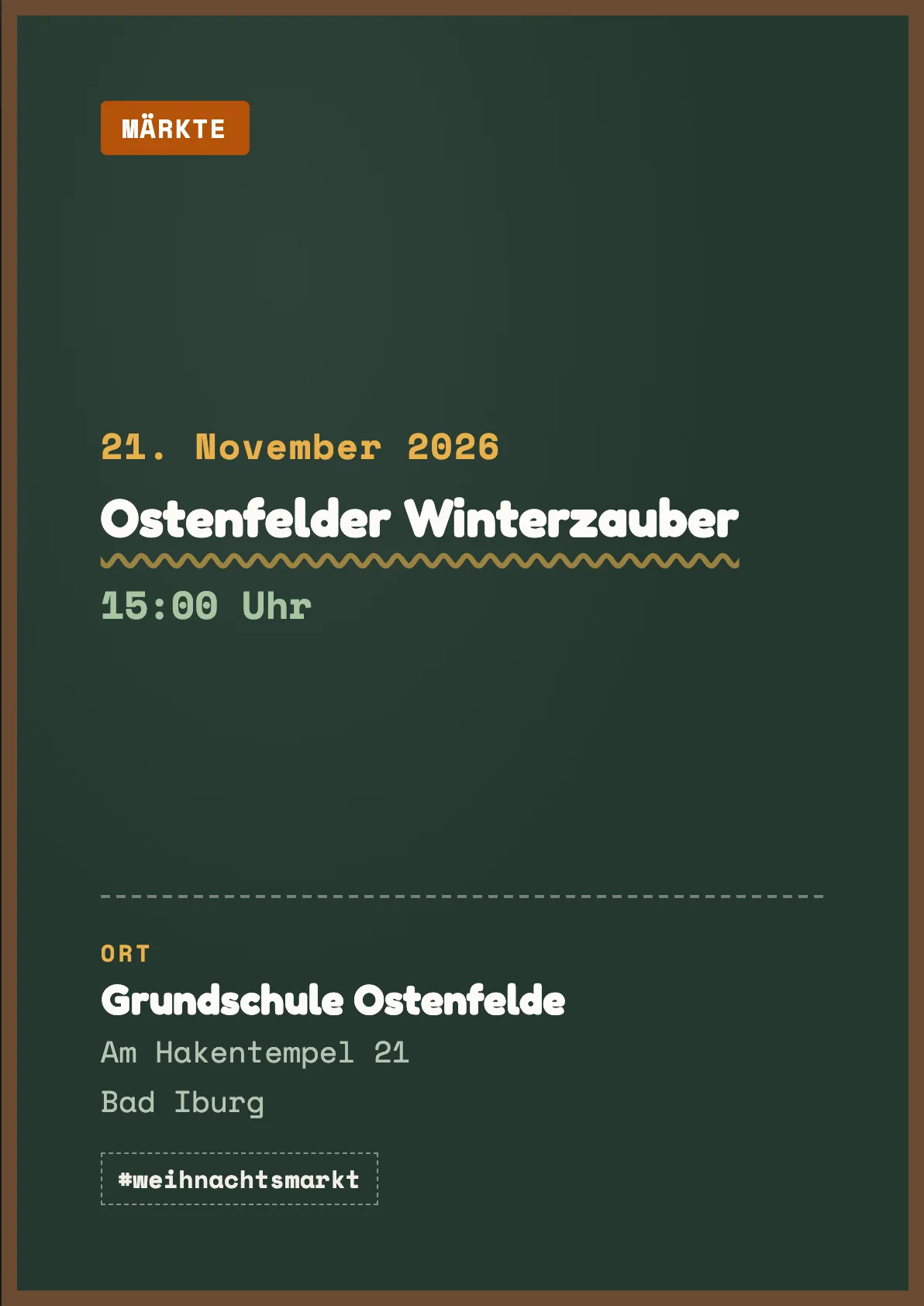 Veranstaltungsflyer