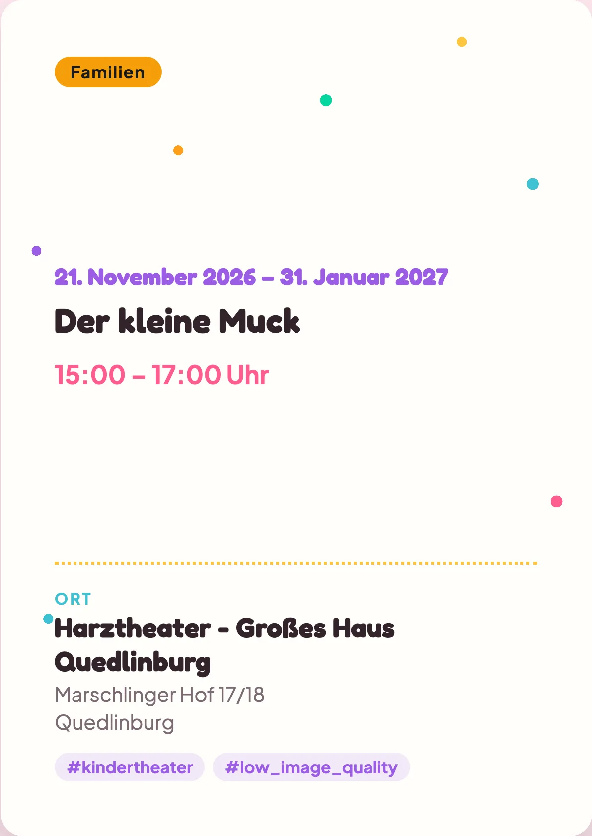 Veranstaltungsflyer