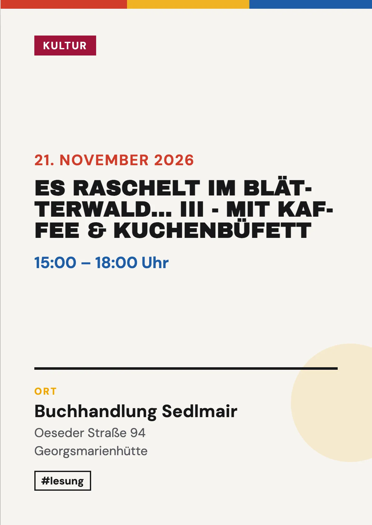 Veranstaltungsflyer