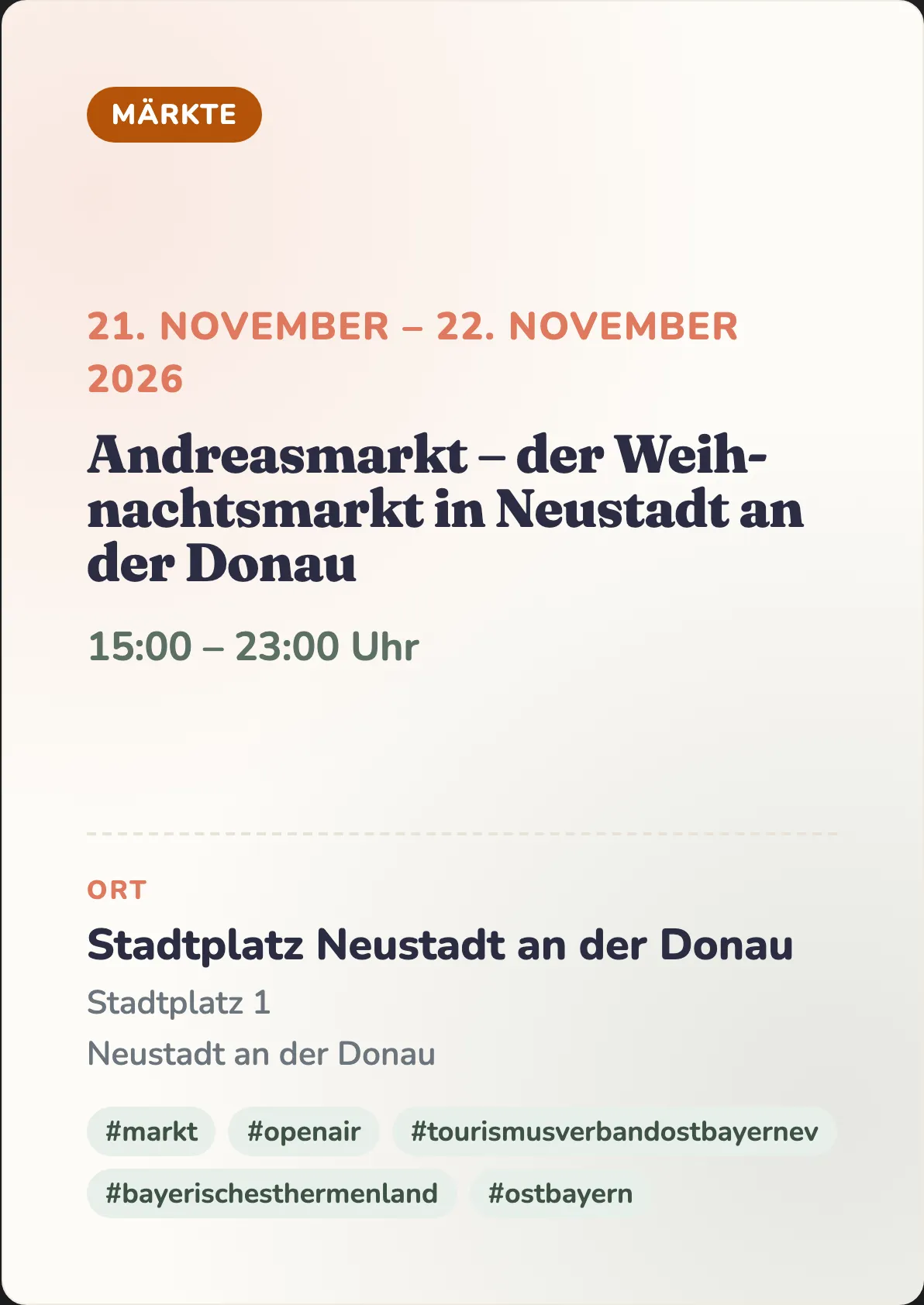 Veranstaltungsflyer