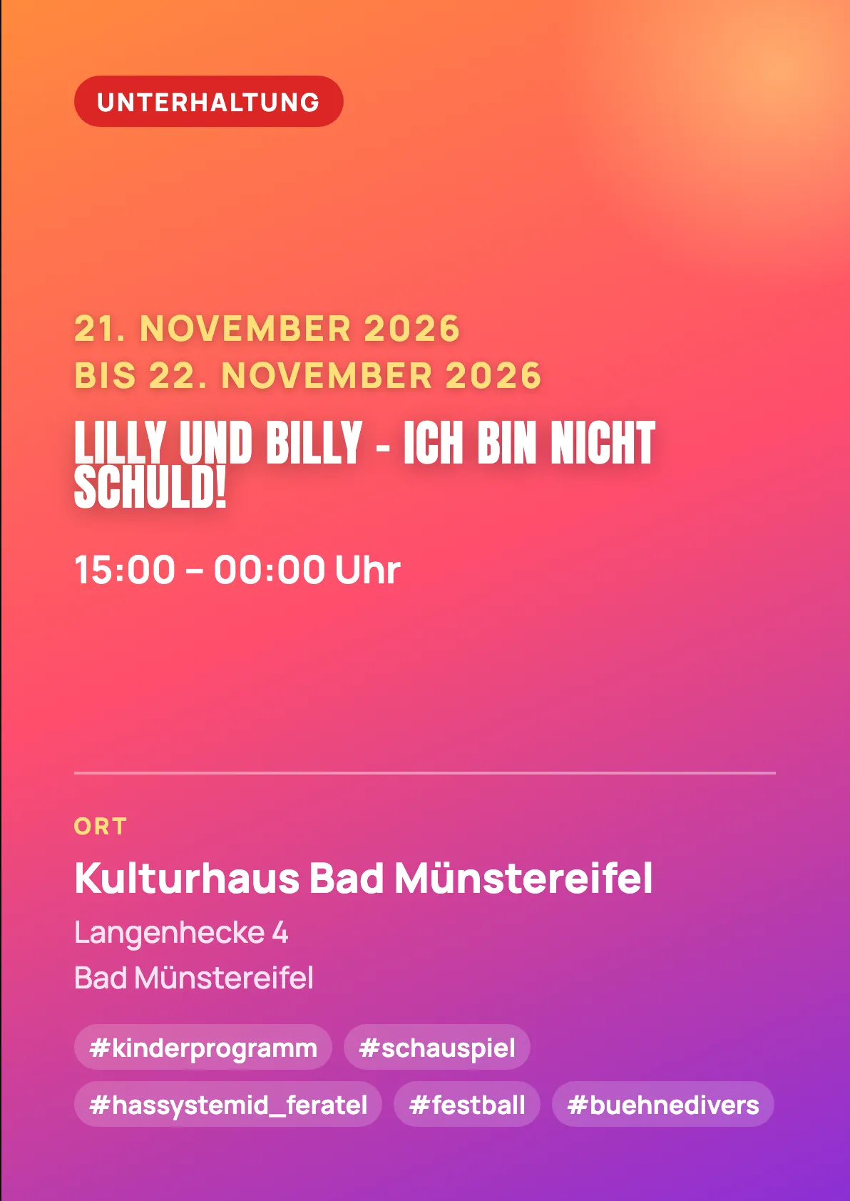 Veranstaltungsflyer