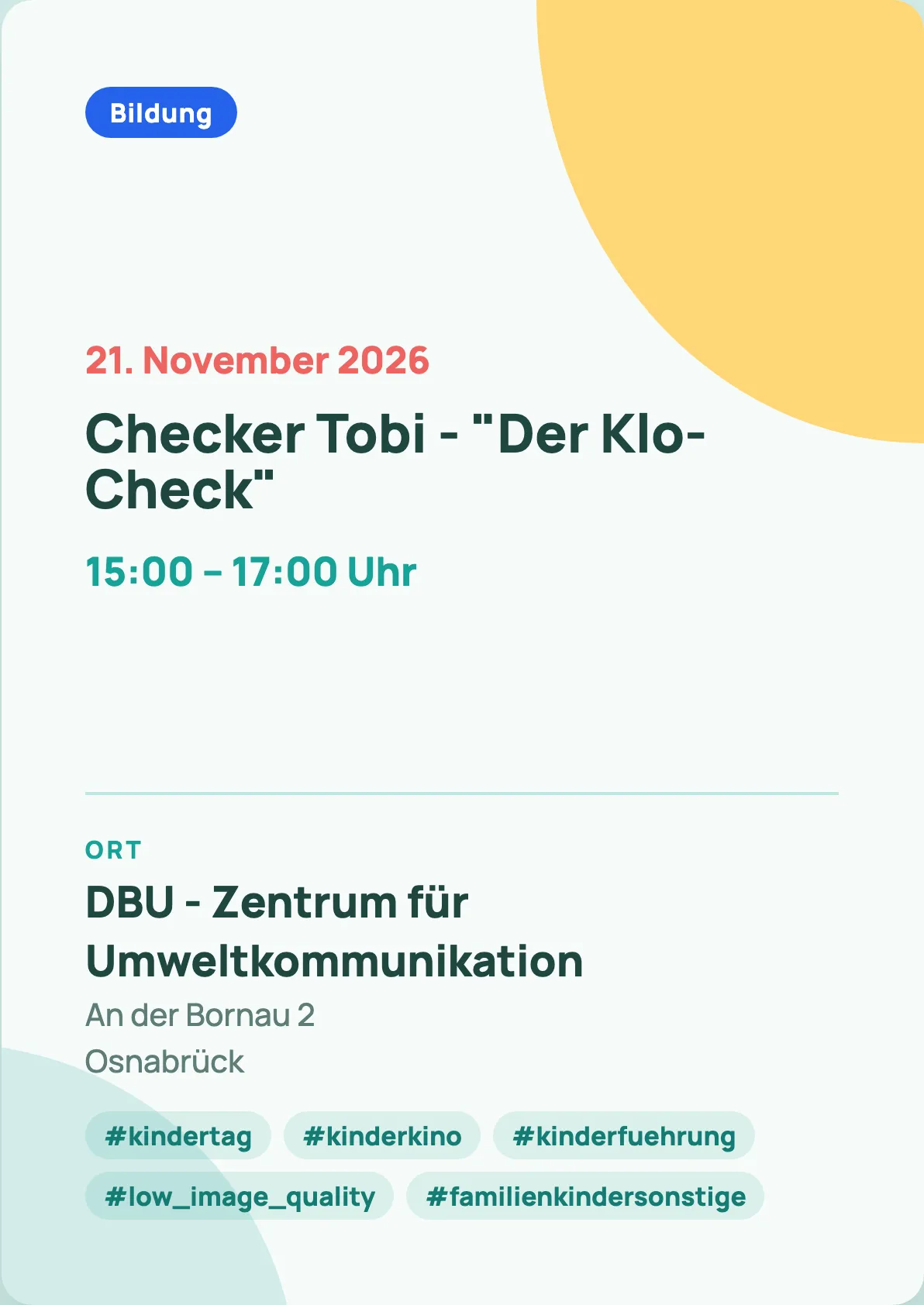 Veranstaltungsflyer