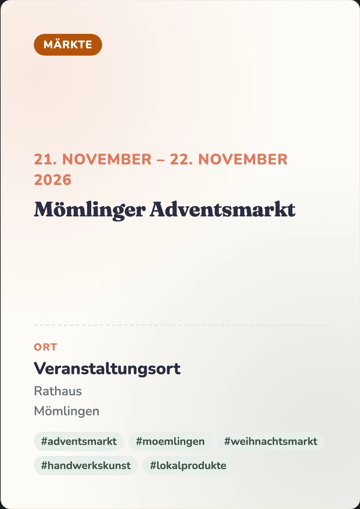 Veranstaltungsflyer