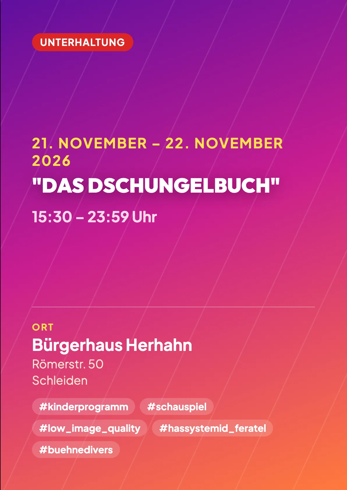 Veranstaltungsflyer