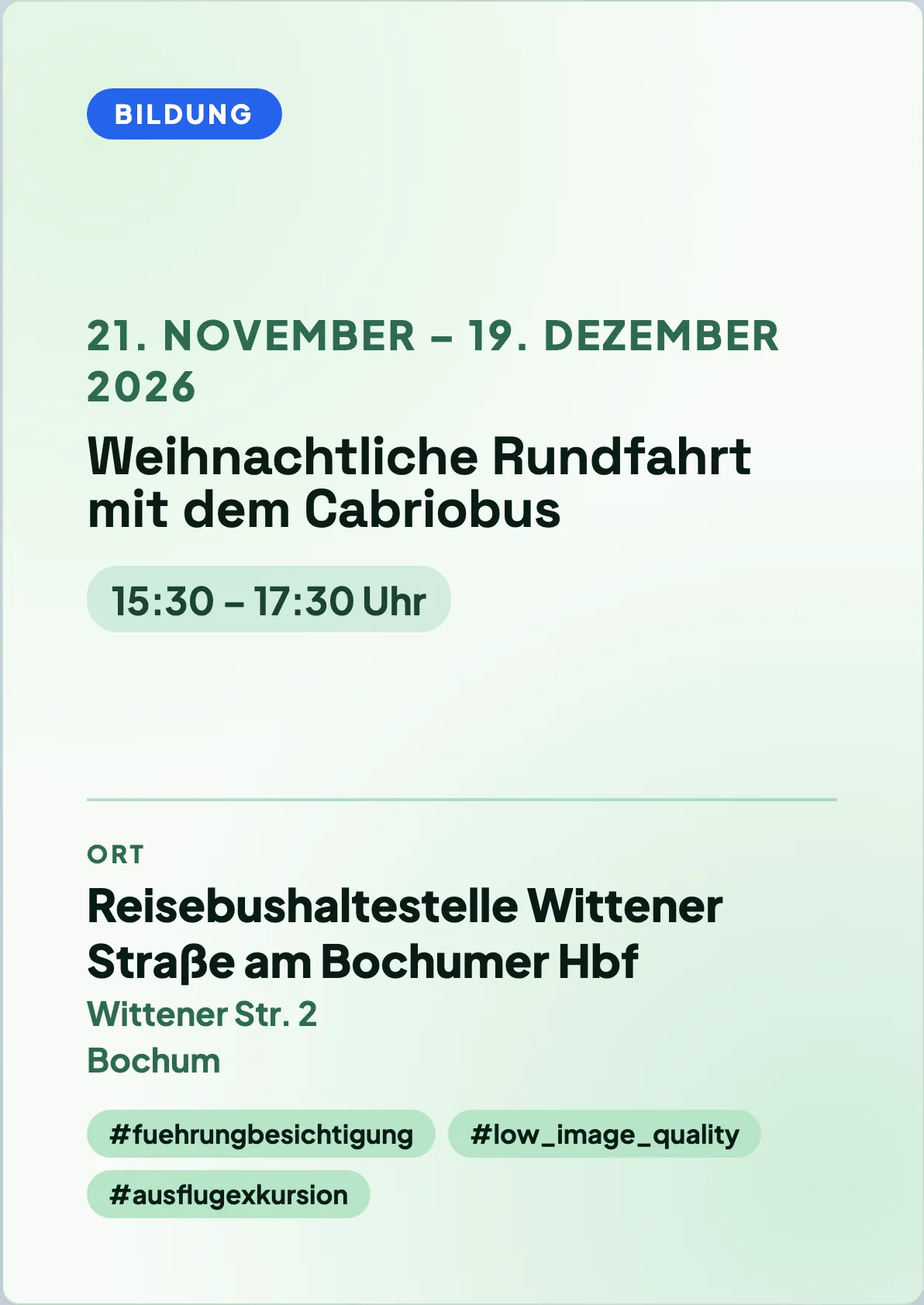 Veranstaltungsflyer