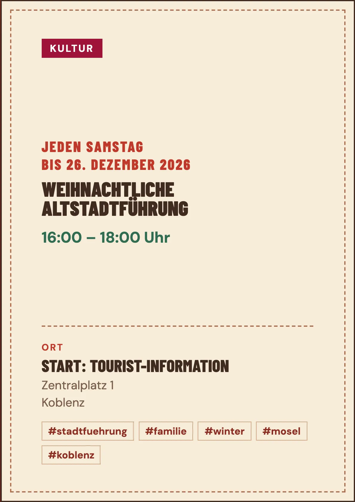 Veranstaltungsflyer