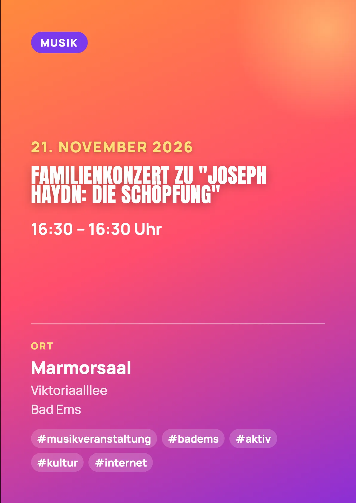 Veranstaltungsflyer