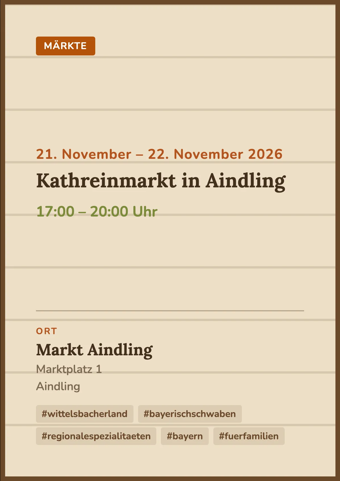 Veranstaltungsflyer