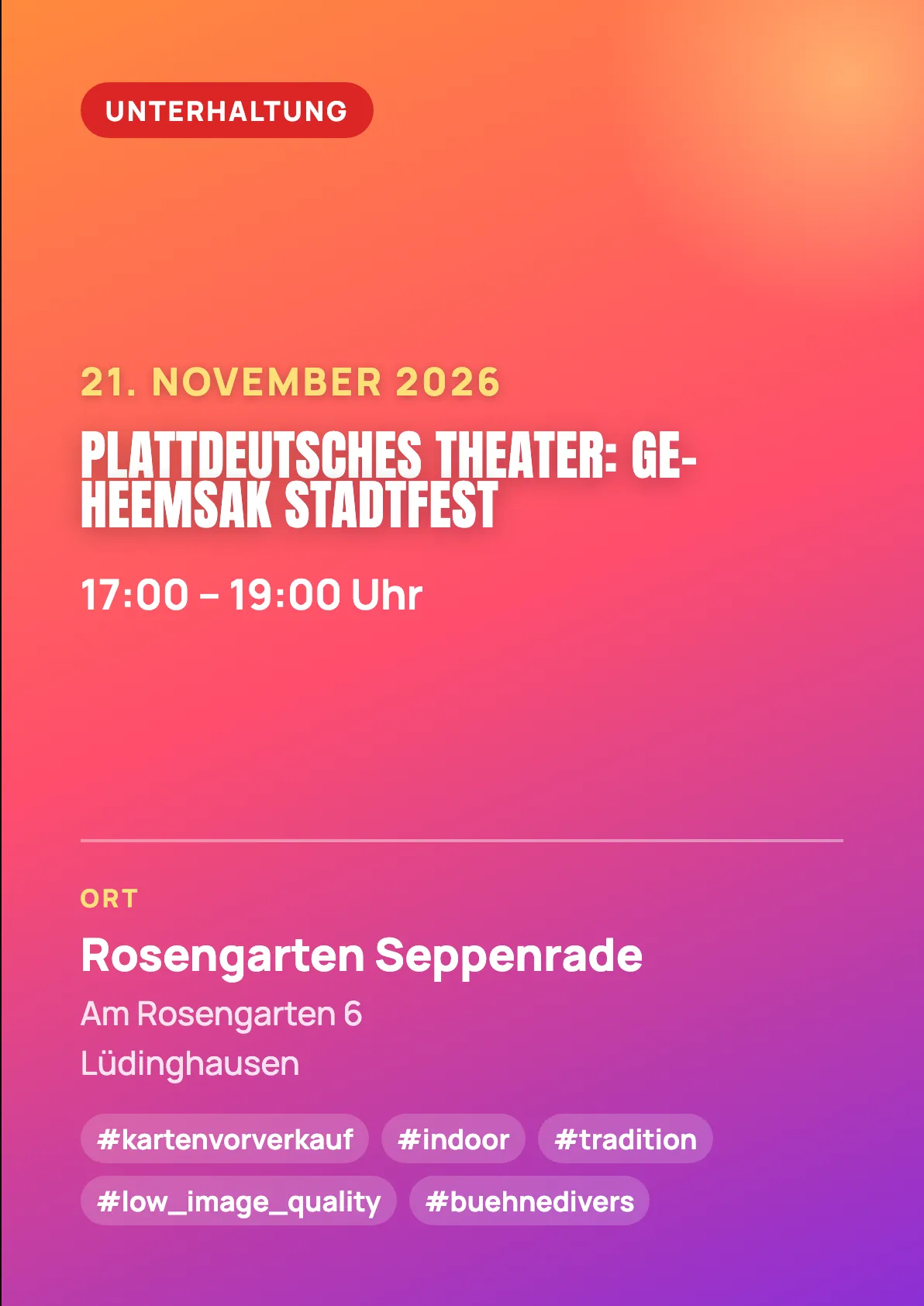 Veranstaltungsflyer