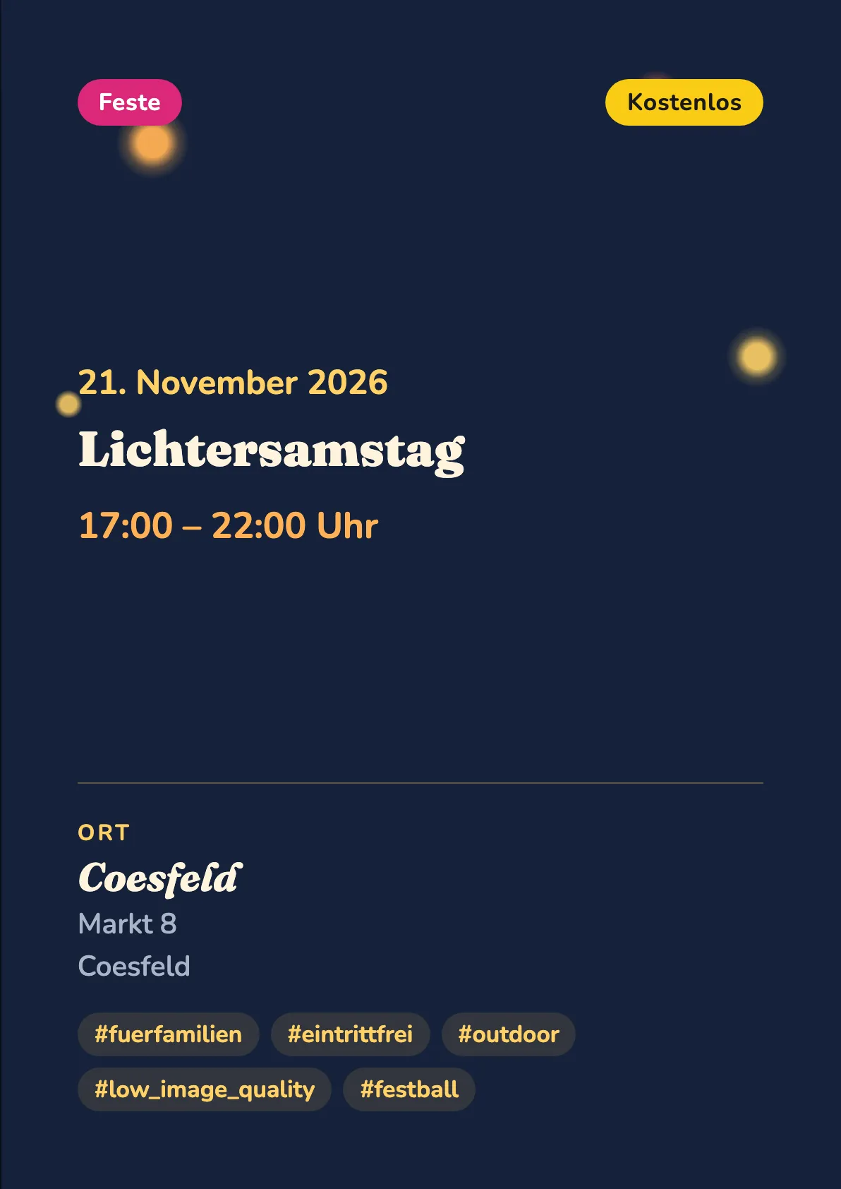 Veranstaltungsflyer