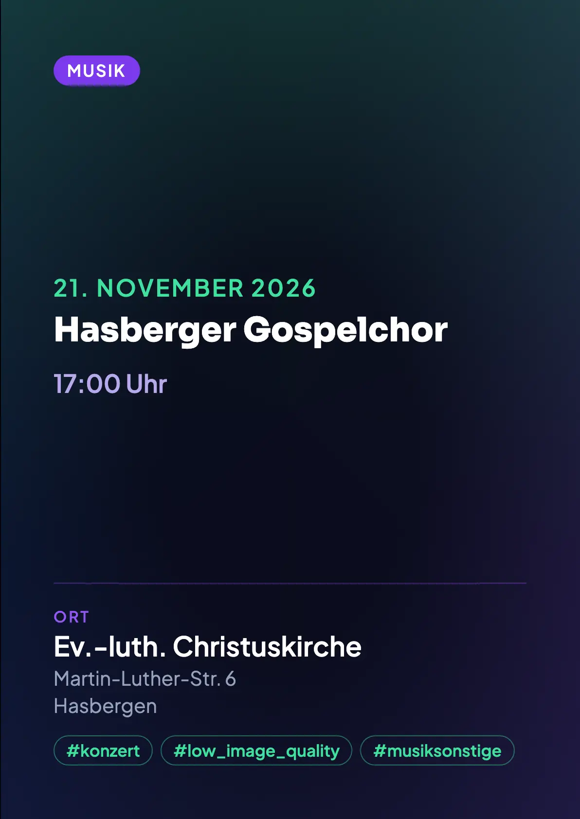 Veranstaltungsflyer