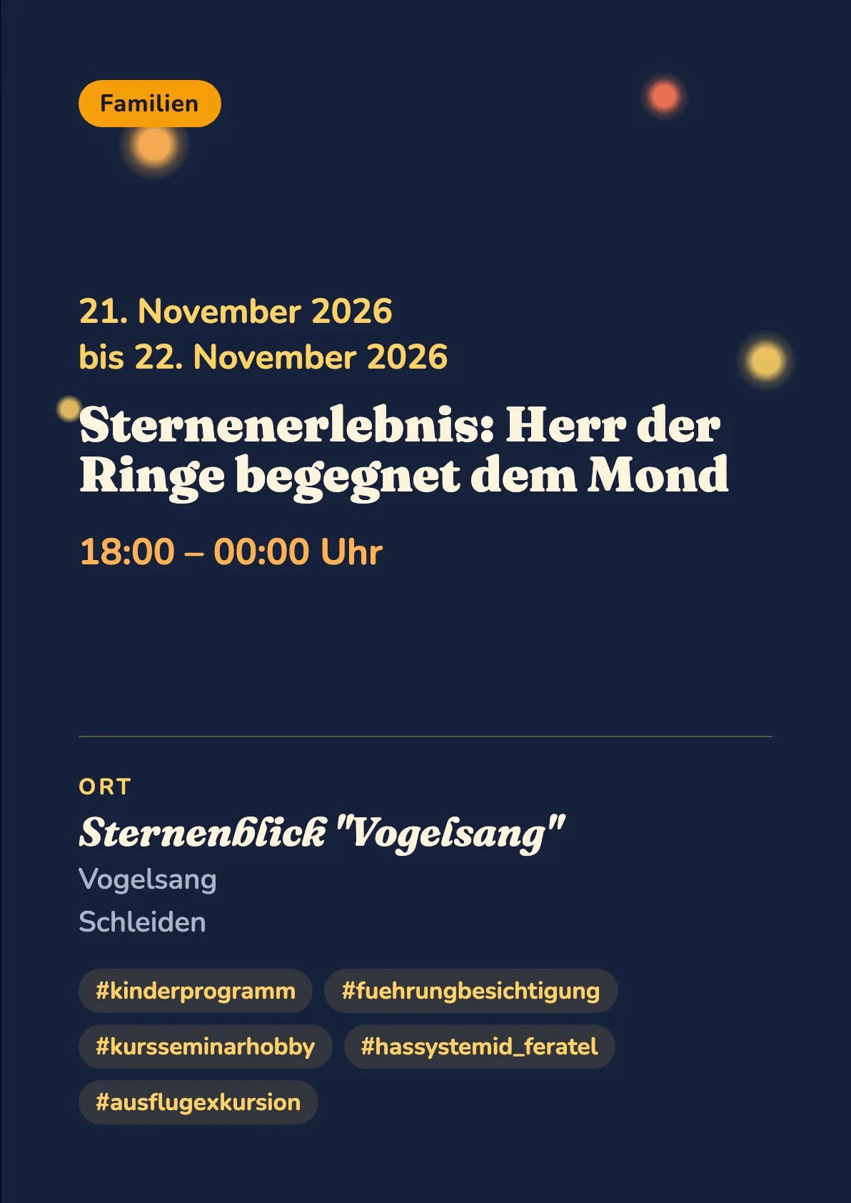 Veranstaltungsflyer